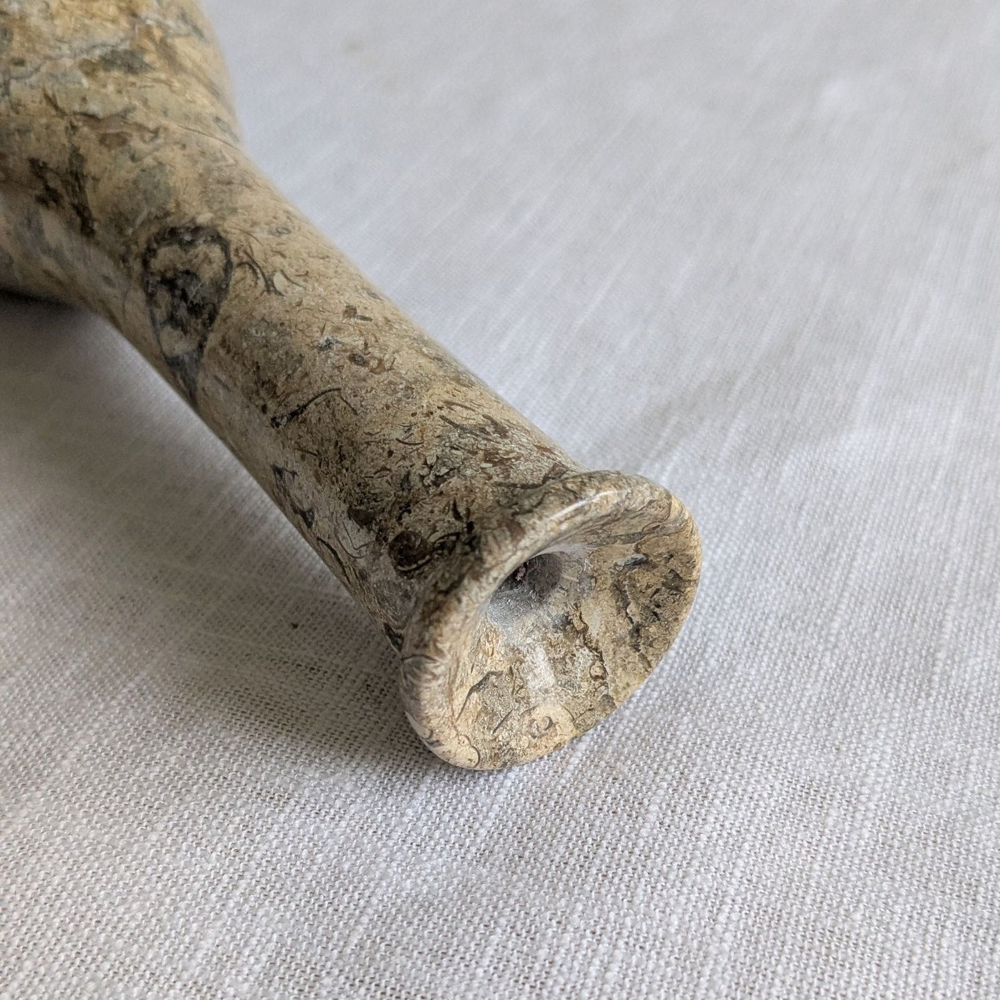 Fossil Stone Stem Vase