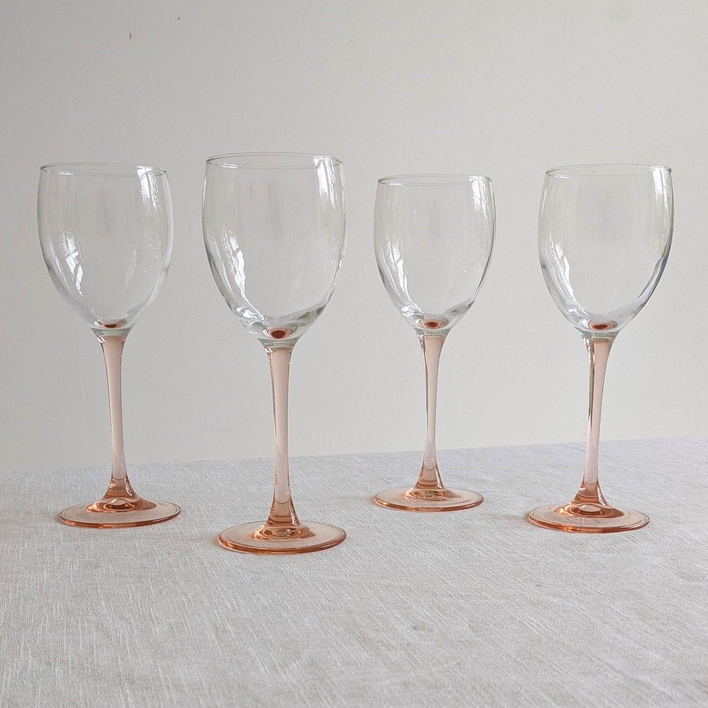 French Pink Stem Glasses