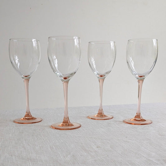 French Pink Stem Glasses