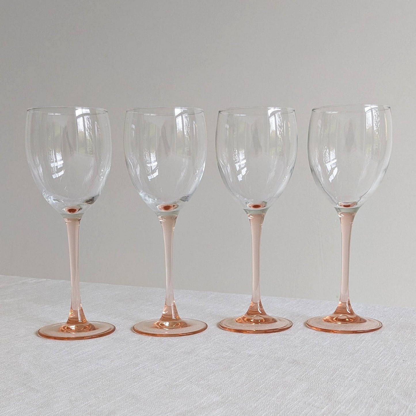 French Pink Stem Glasses