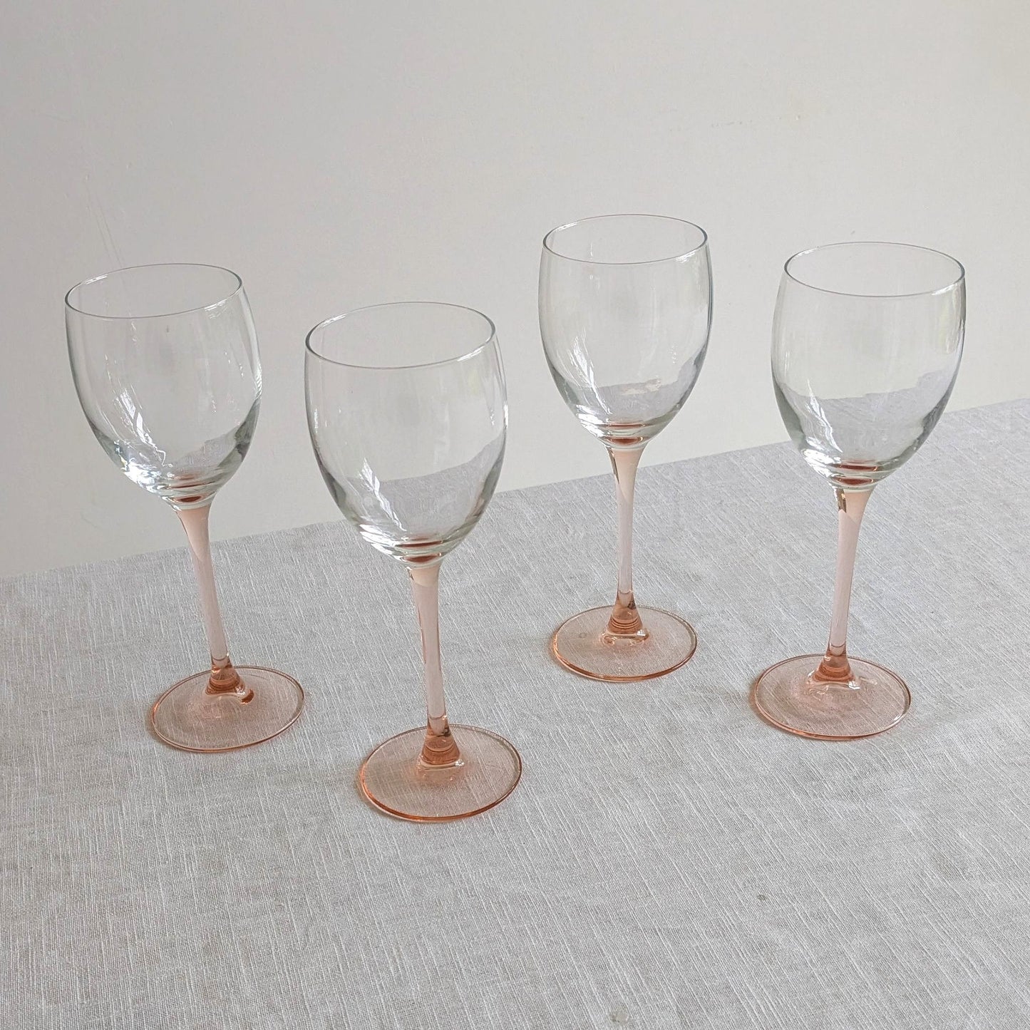French Pink Stem Glasses