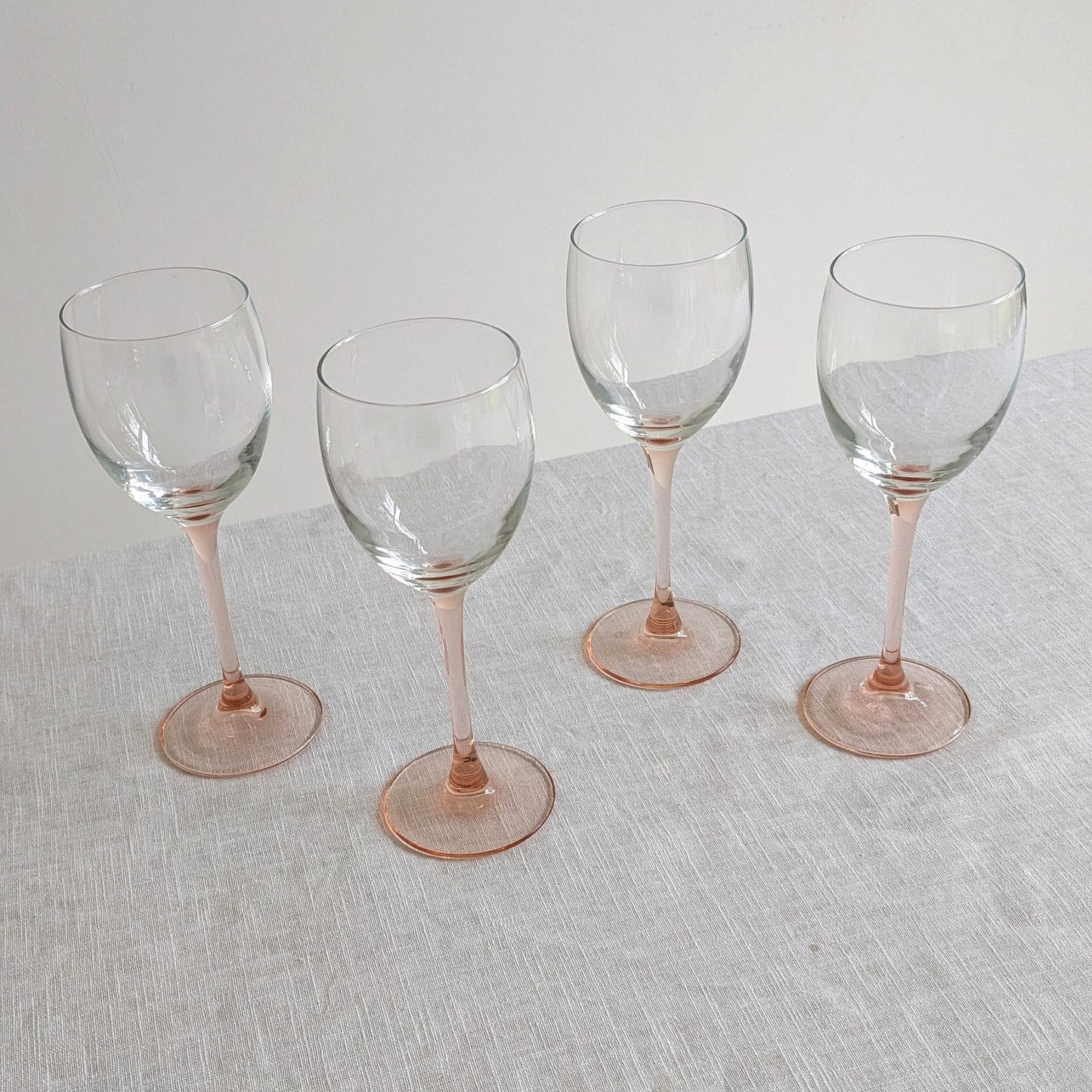 French Pink Stem Glasses