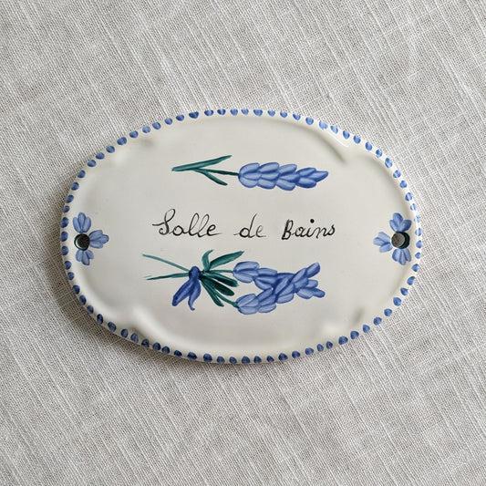 French Salle De Bains Sign