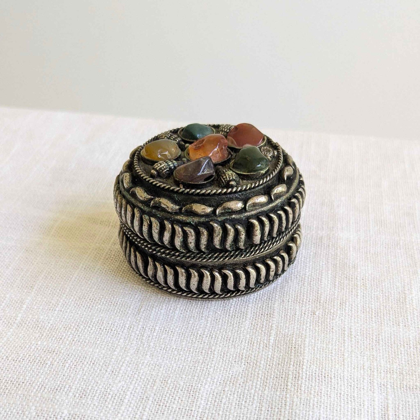 Gemstone Inlaid Box