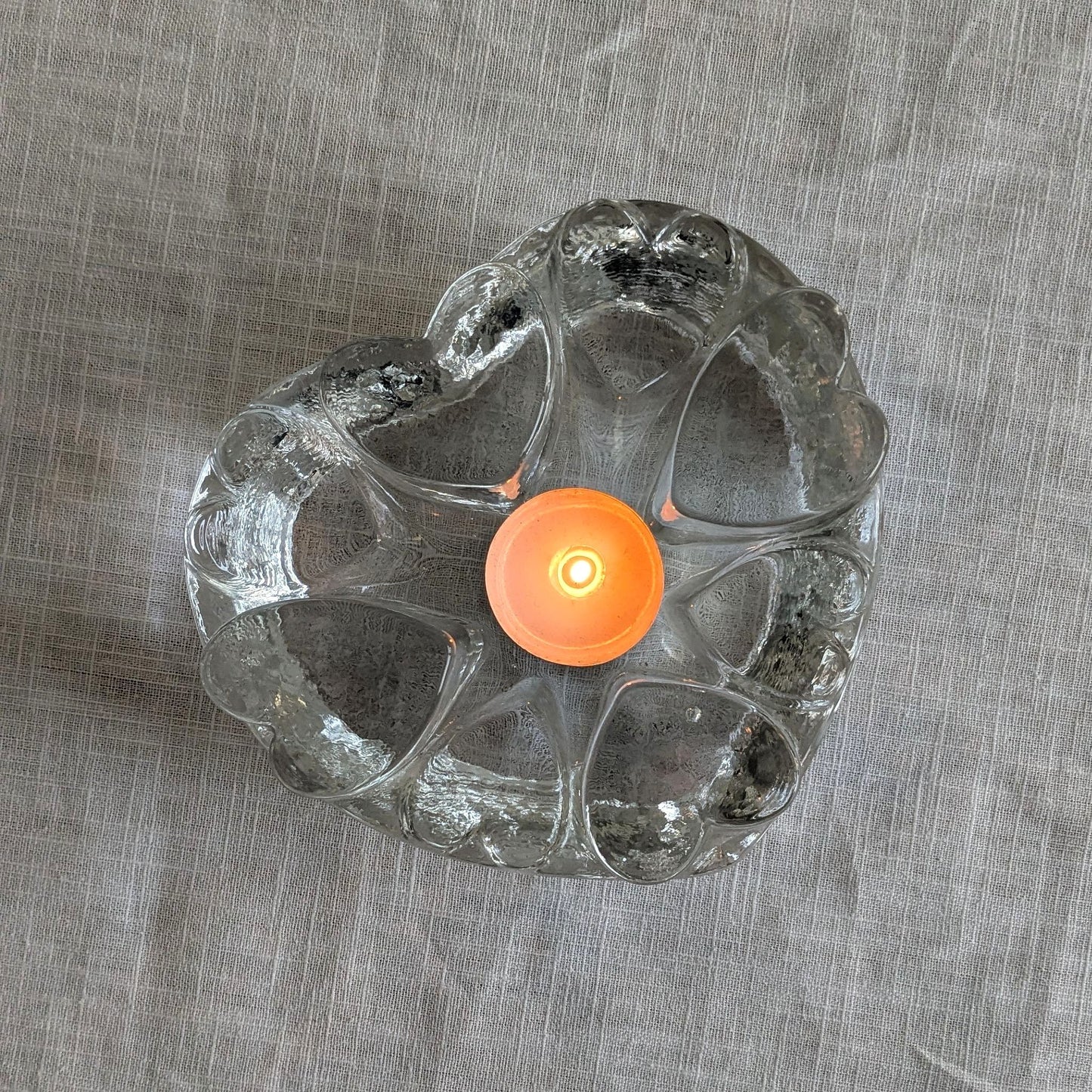 Ice Glass Tealight Holder