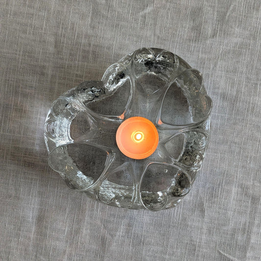 Ice Glass Tealight Holder