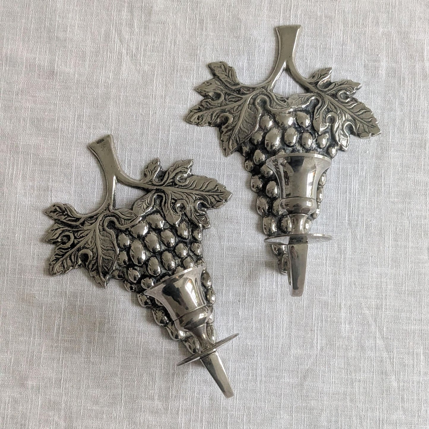 Grapes Candle Sconce Pair