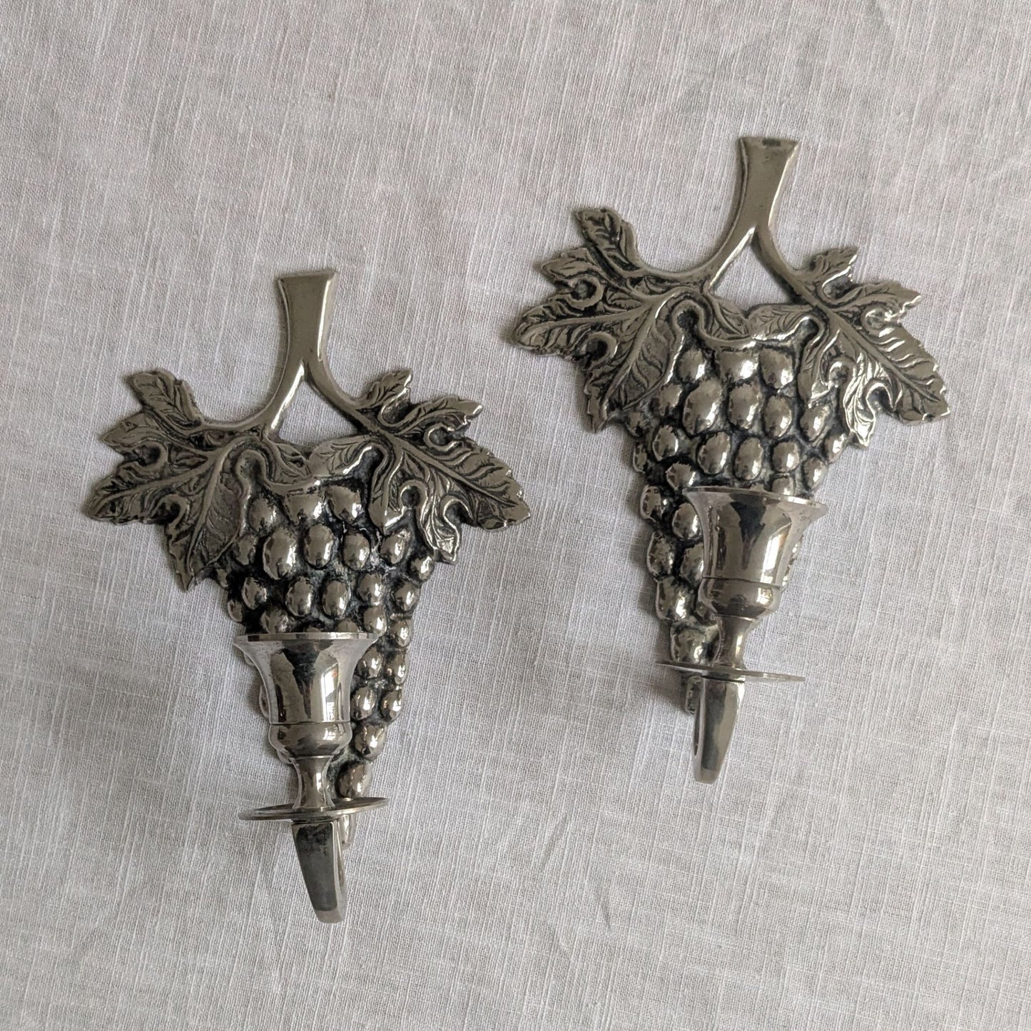 Grapes Candle Sconce Pair