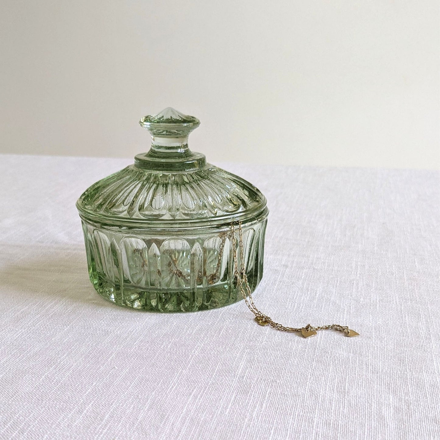 Green Deco Trinket Pot