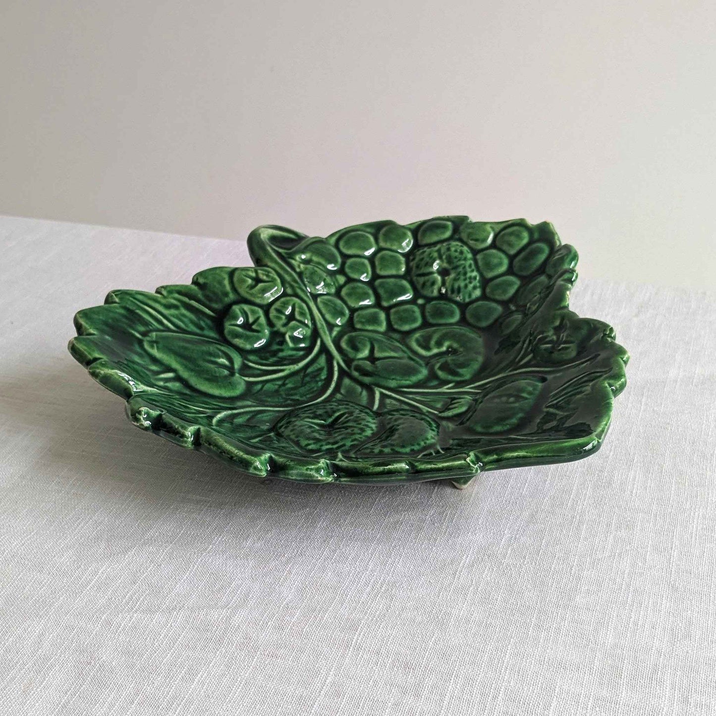 Majolica Footed Plate