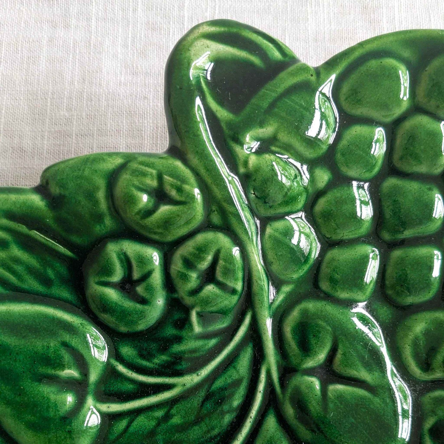 Majolica Footed Plate
