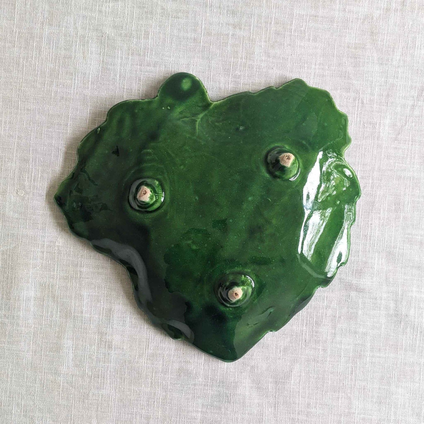 Majolica Footed Plate