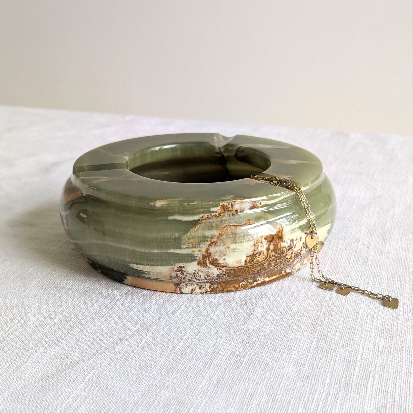 Mid Century Onyx Ashtray