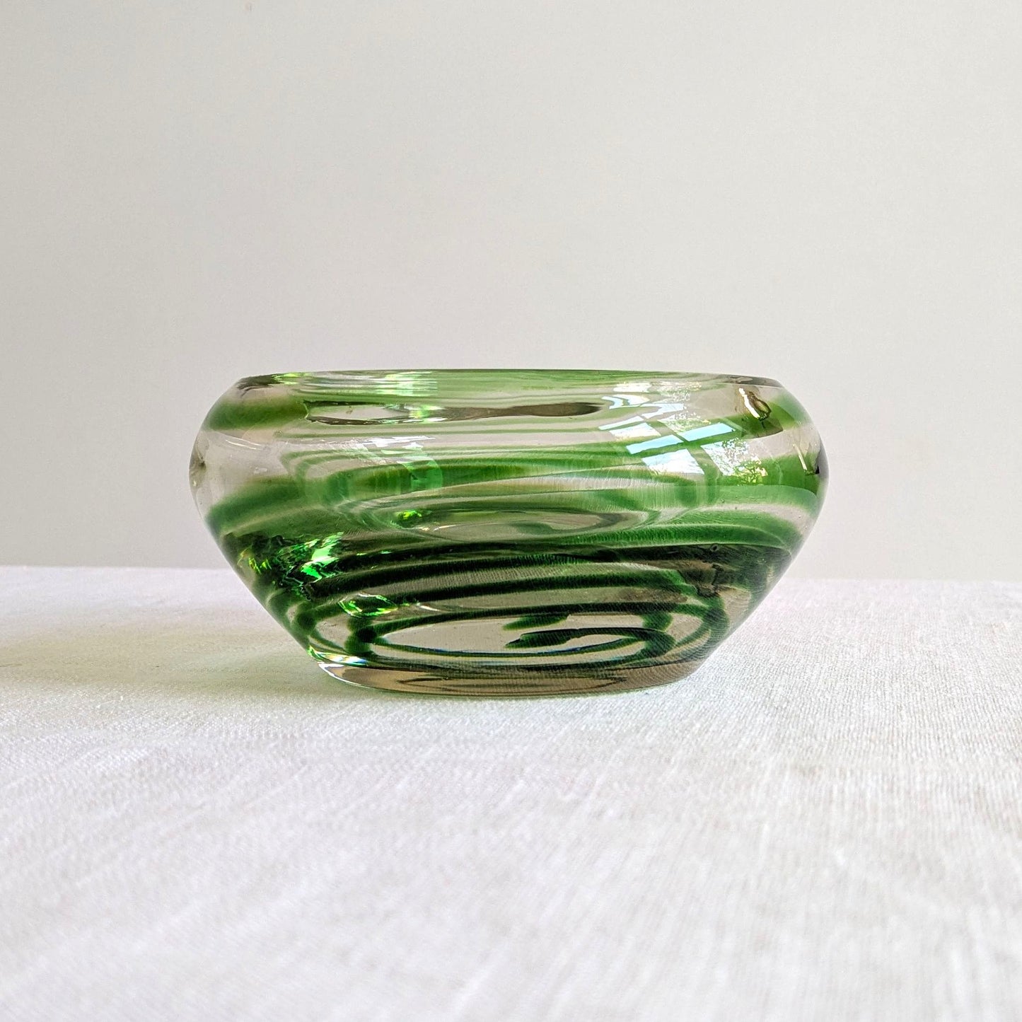 Swirl Glass Geode Bowl