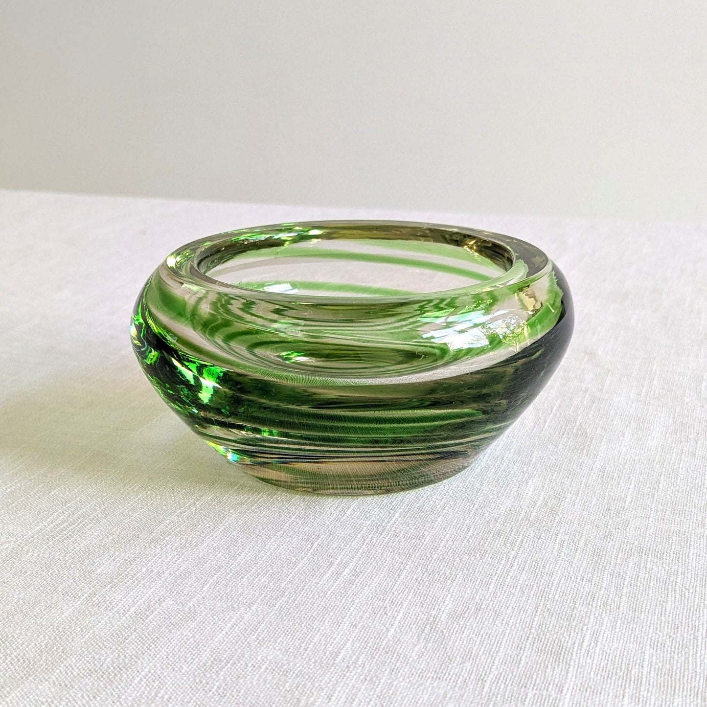 Swirl Glass Geode Bowl