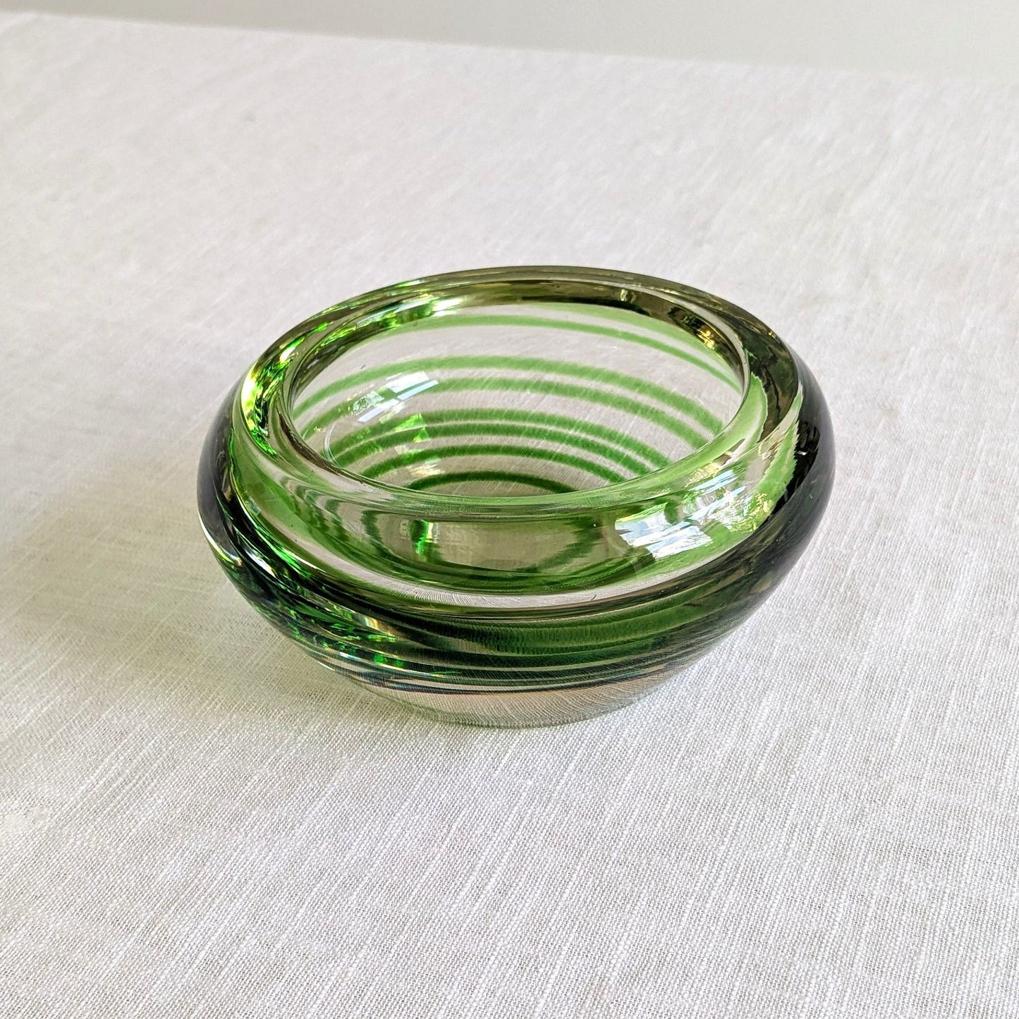 Swirl Glass Geode Bowl