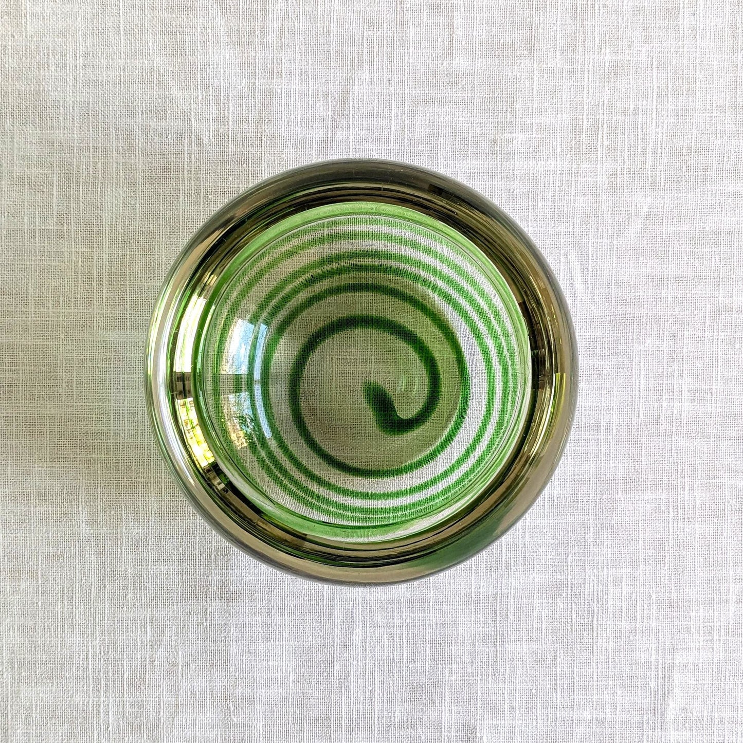 Swirl Glass Geode Bowl