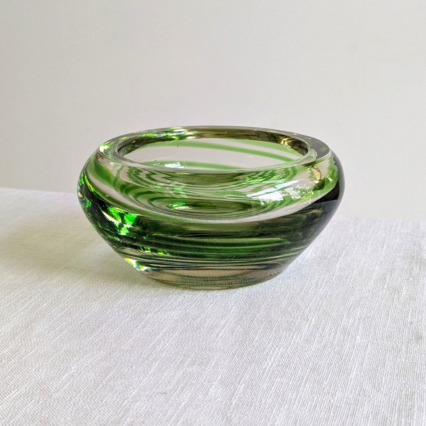 Swirl Glass Geode Bowl