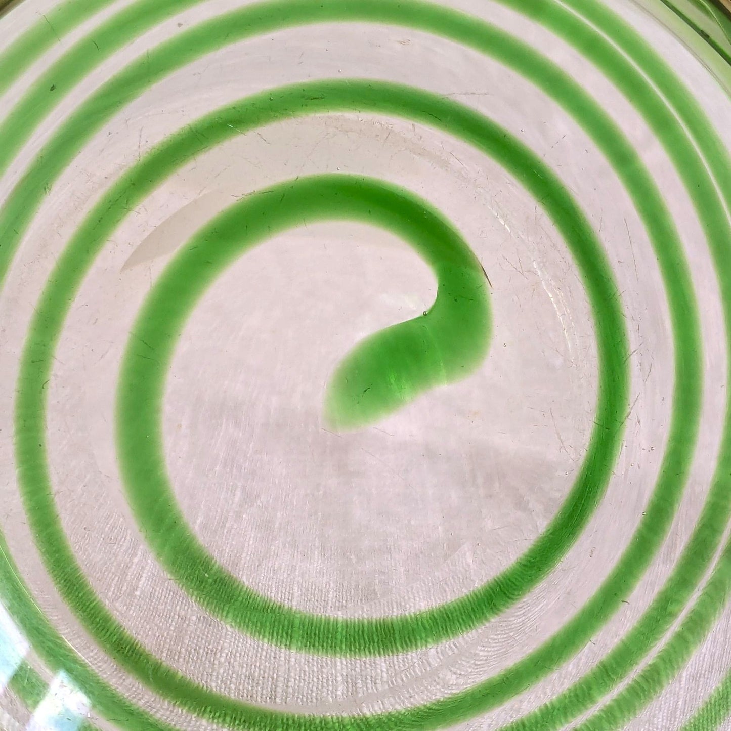 Swirl Glass Geode Bowl