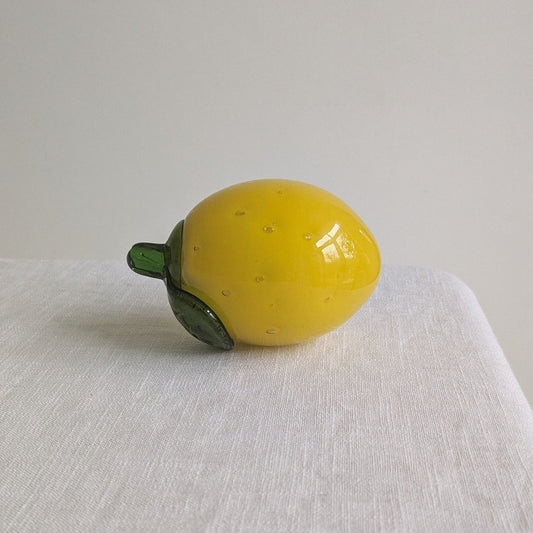 Mid Century Glass Lemon