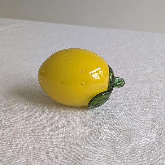 Mid Century Glass Lemon