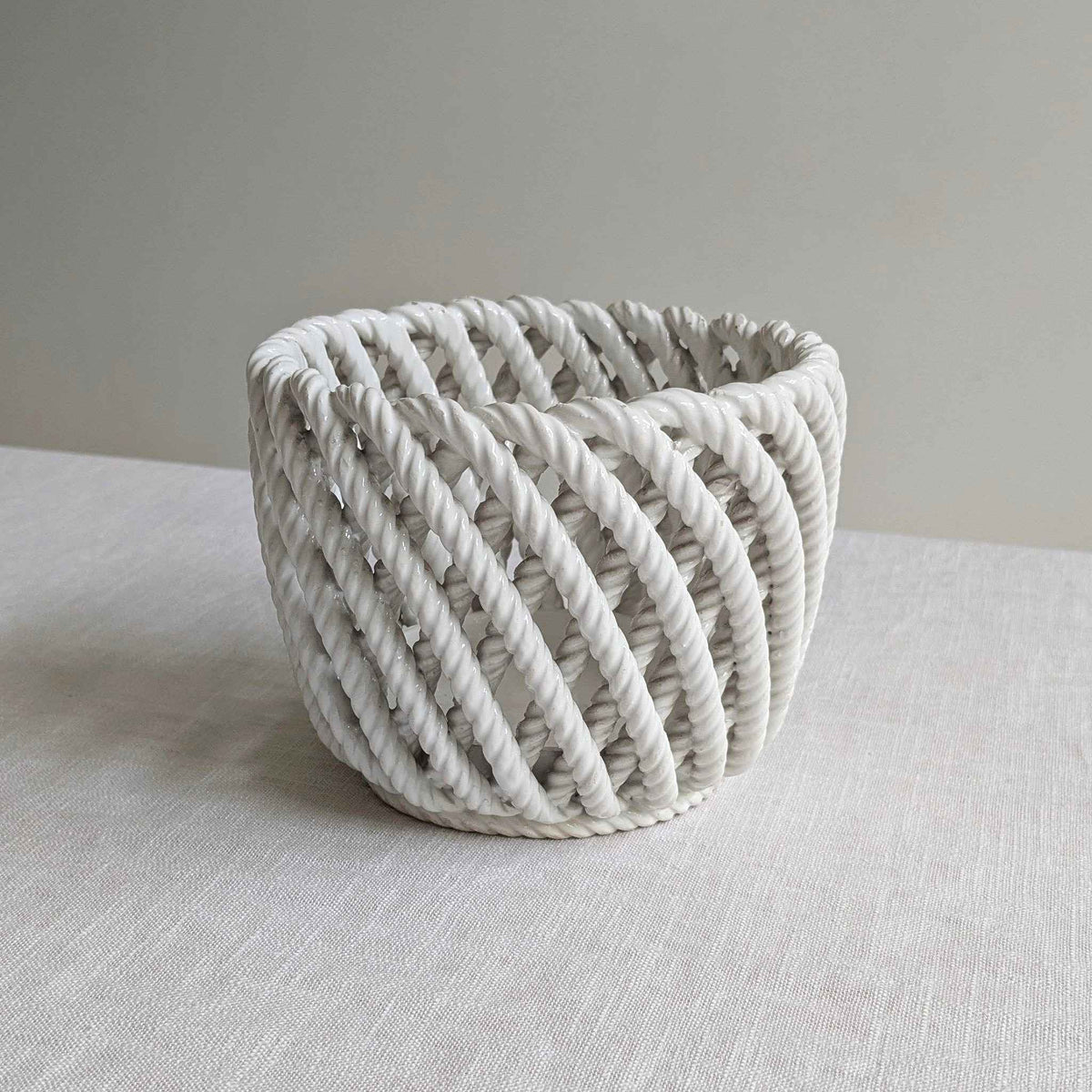 Italian Ceramic Rope Planter