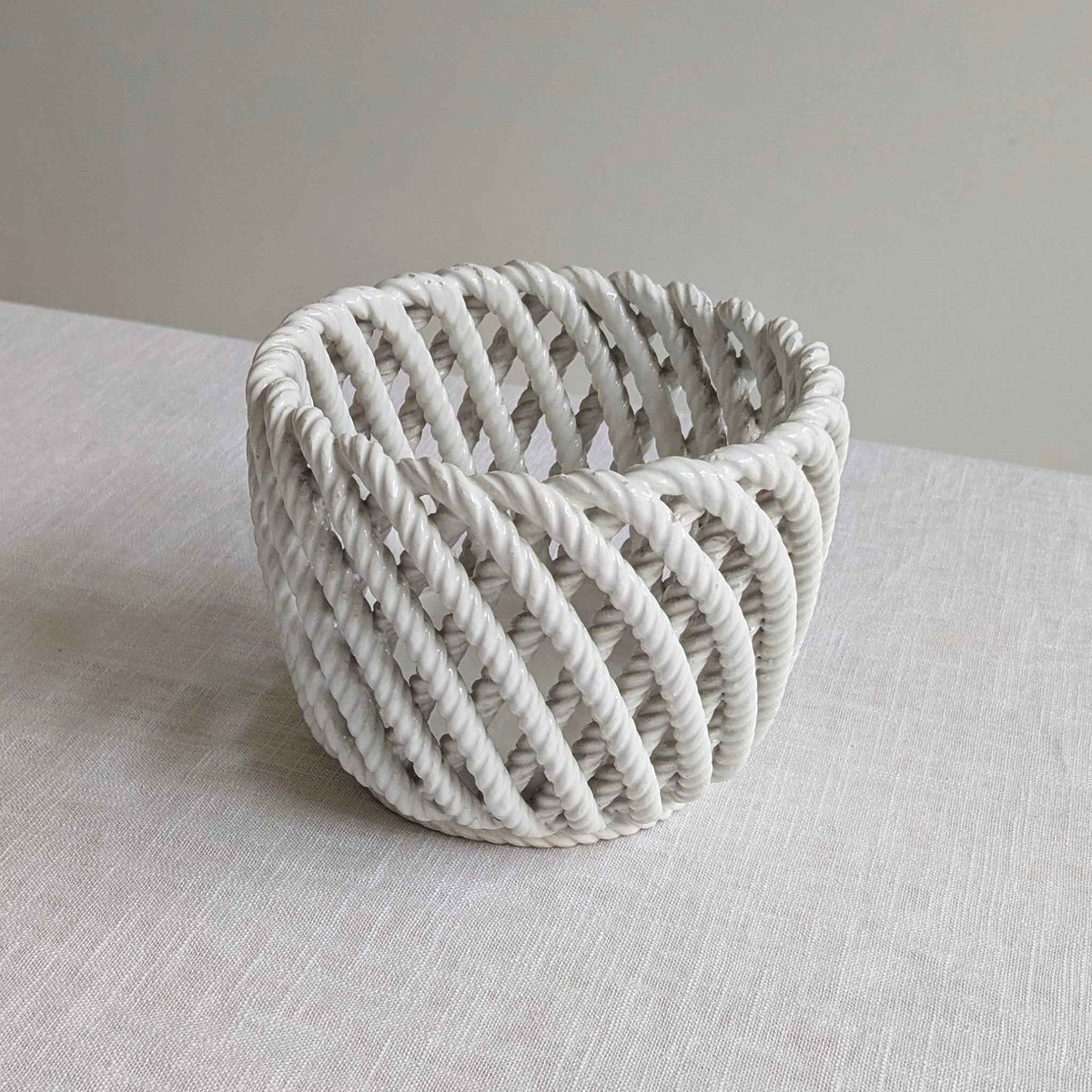 Italian Ceramic Rope Planter