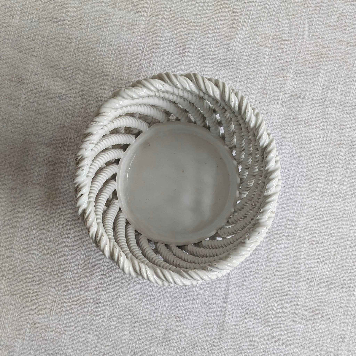 Italian Ceramic Rope Planter