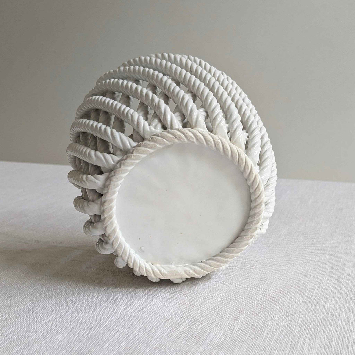 Italian Ceramic Rope Planter