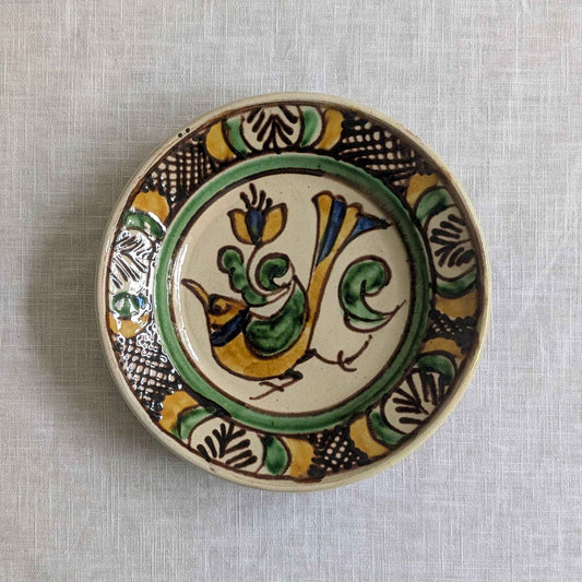 Korond Pottery Bird Plate