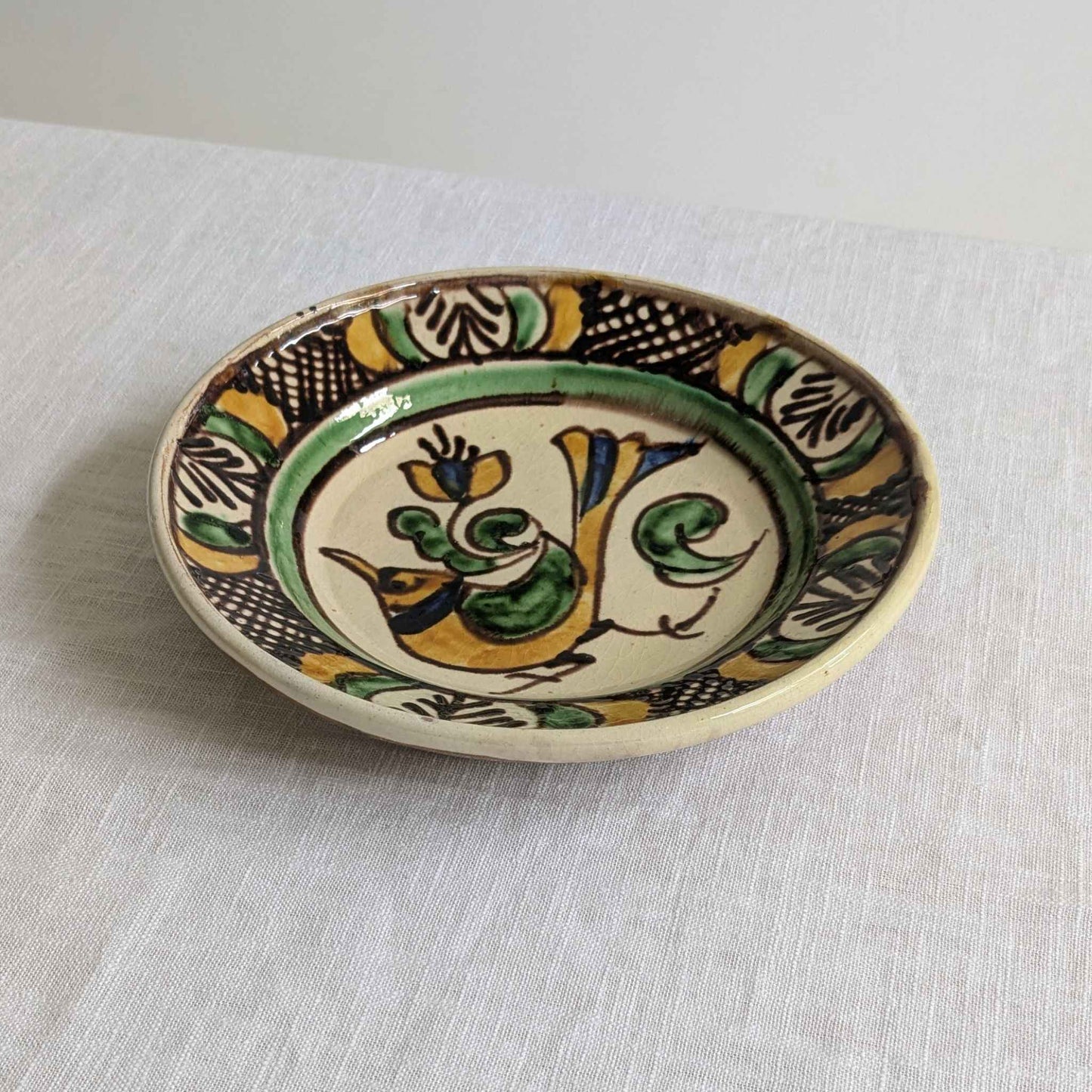 Korond Pottery Bird Plate