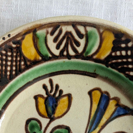 Korond Pottery Bird Plate