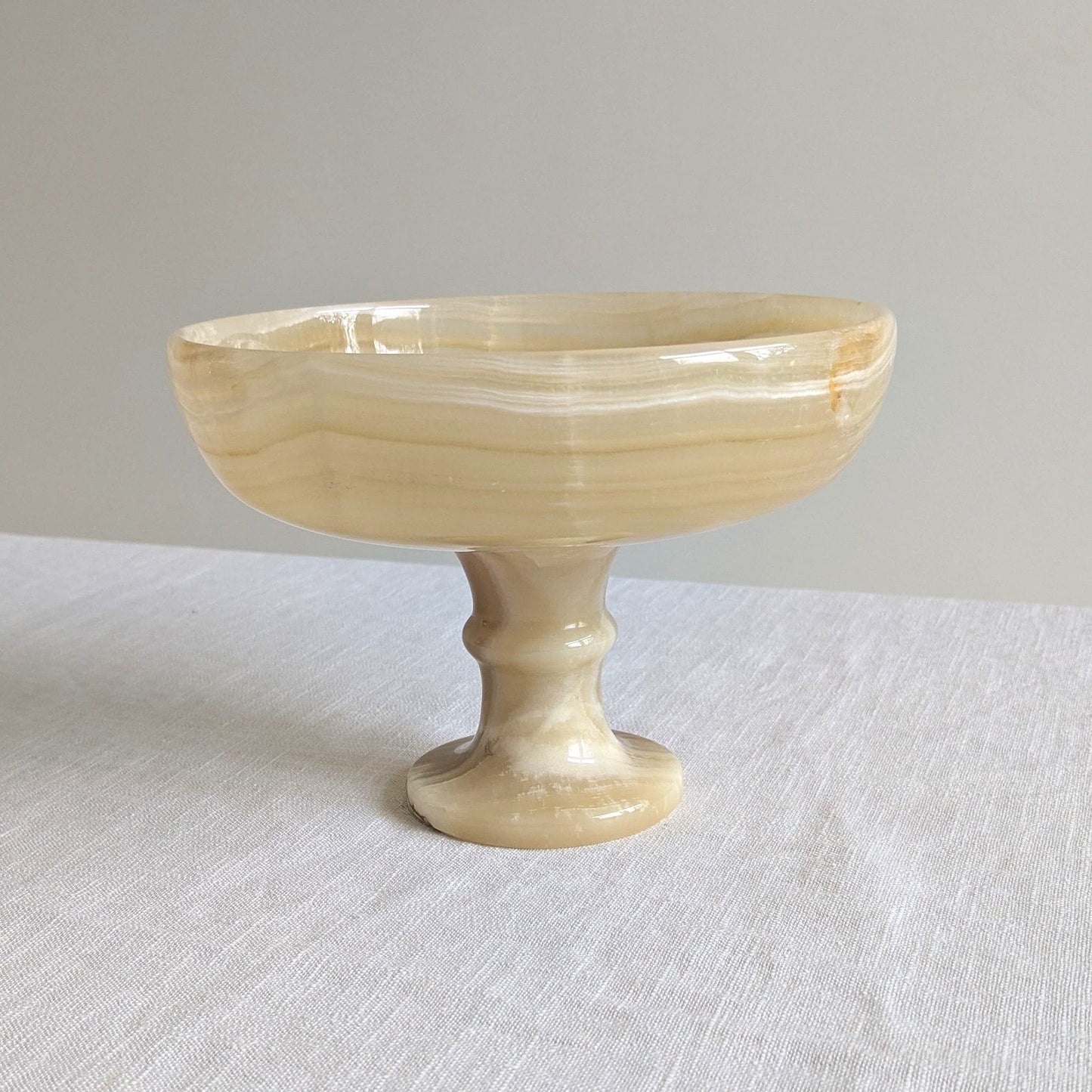 Large Onyx Pedestal Dish