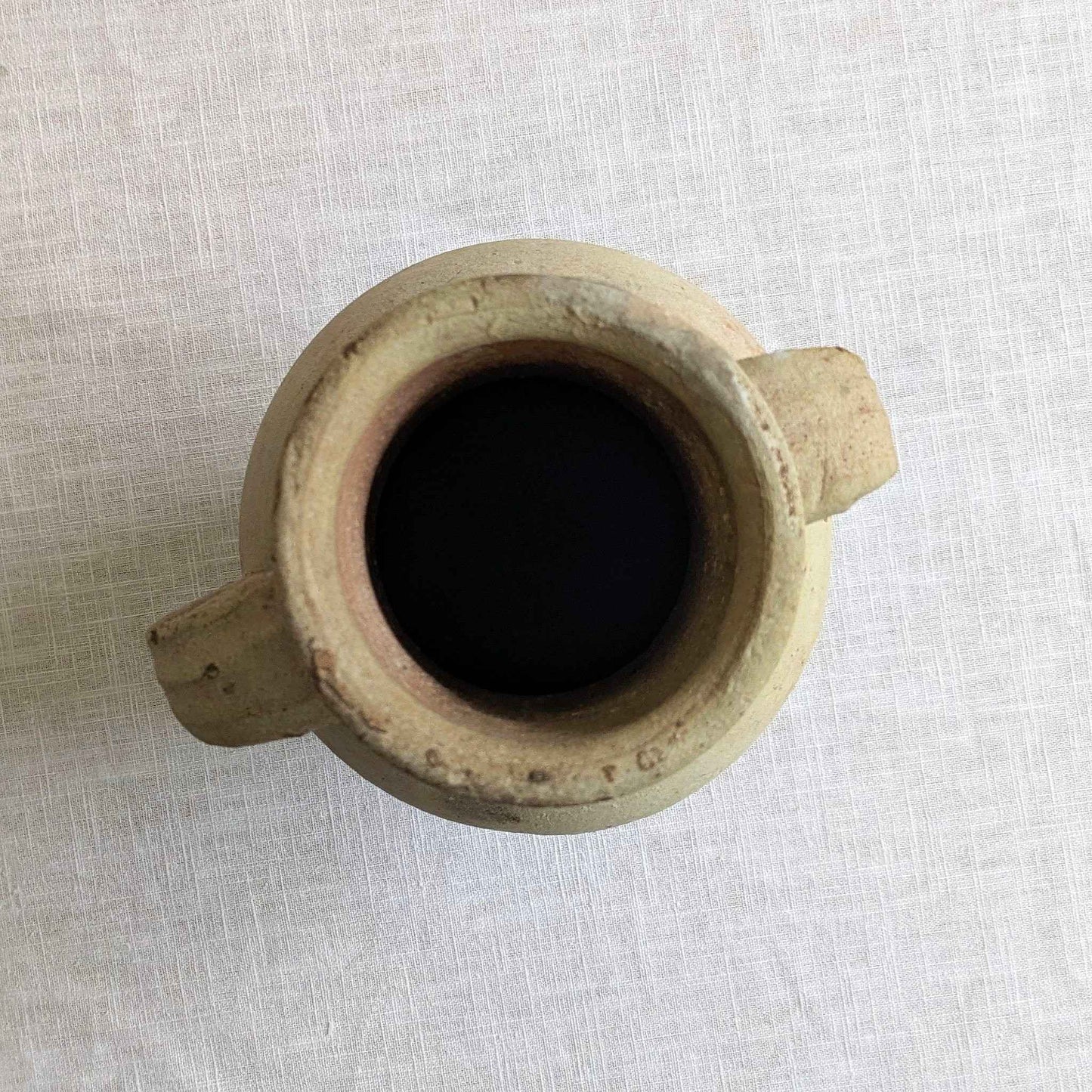 French Whitewashed Amphora Vase