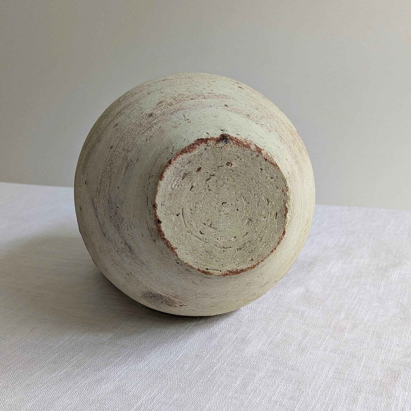 French Whitewashed Amphora Vase