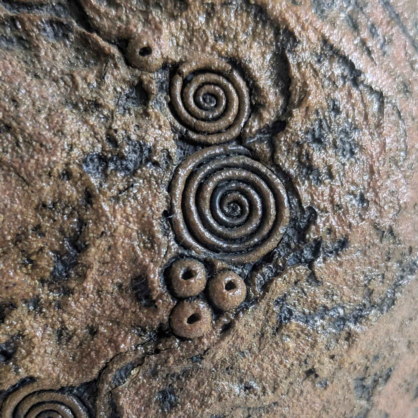 Textured Spiral Globe Vase