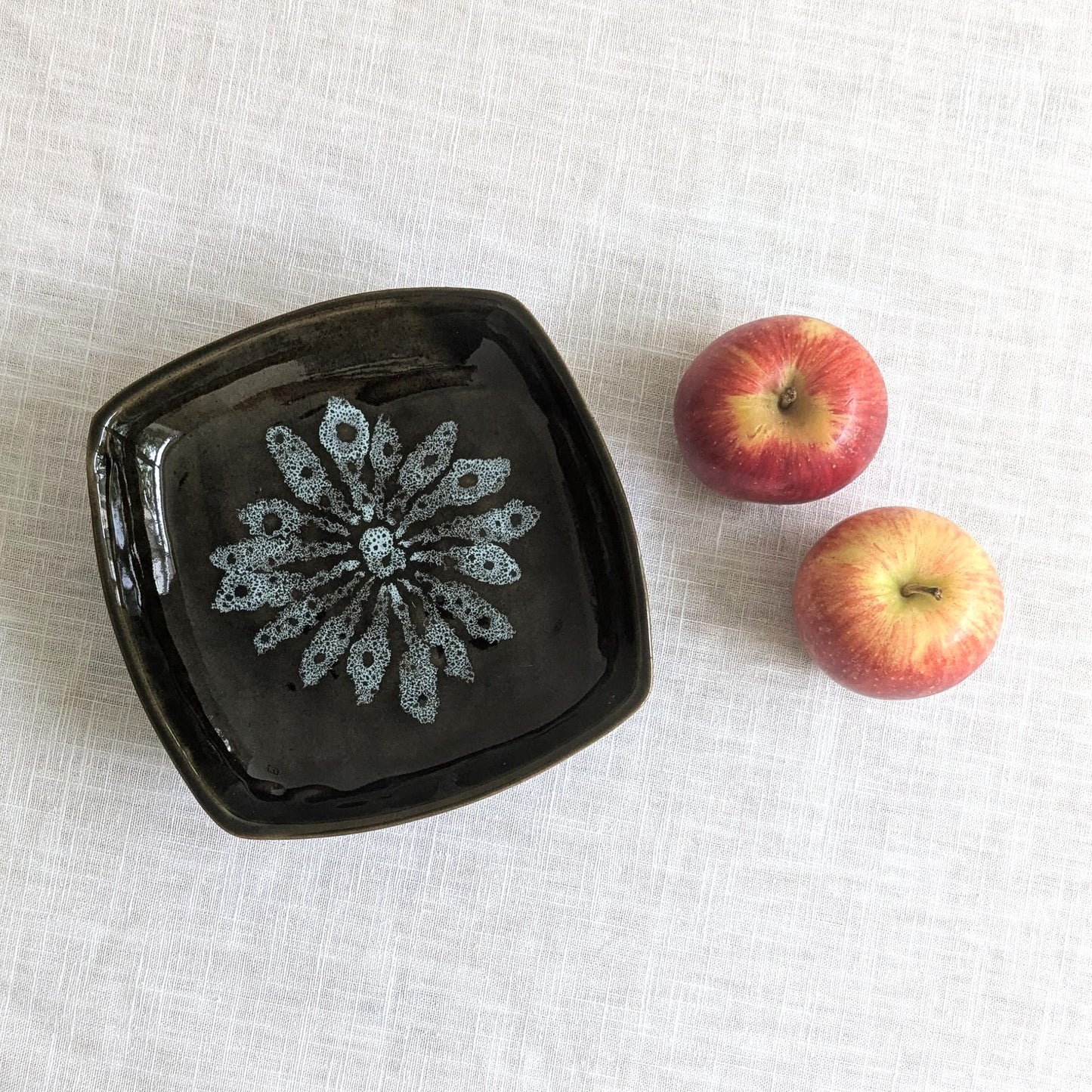 1970s Lotus Pottery Dish