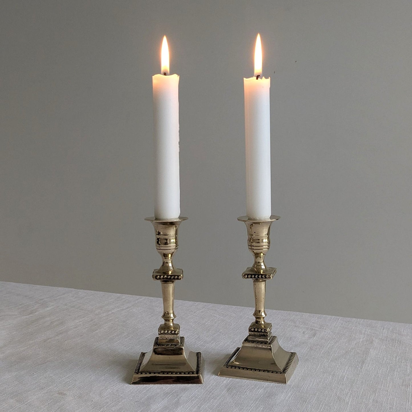 Swedish Brass Candlesticks