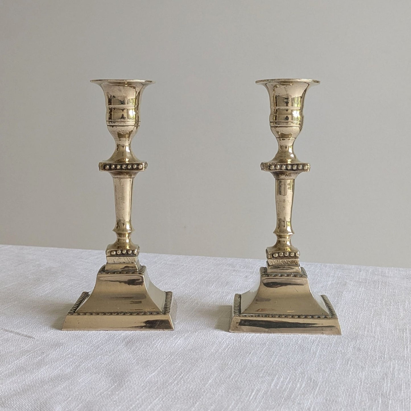 Swedish Brass Candlesticks