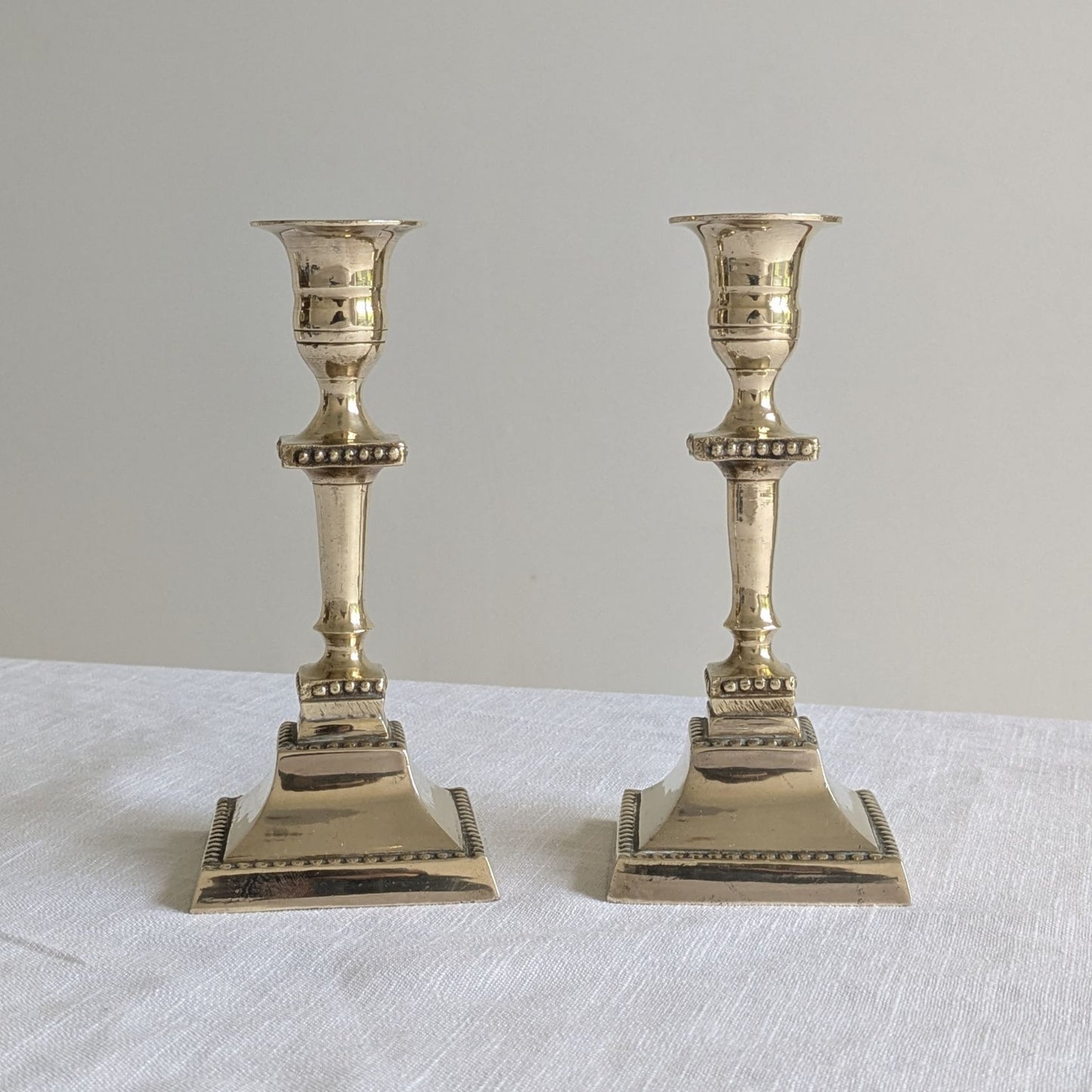 Swedish Brass Candlesticks