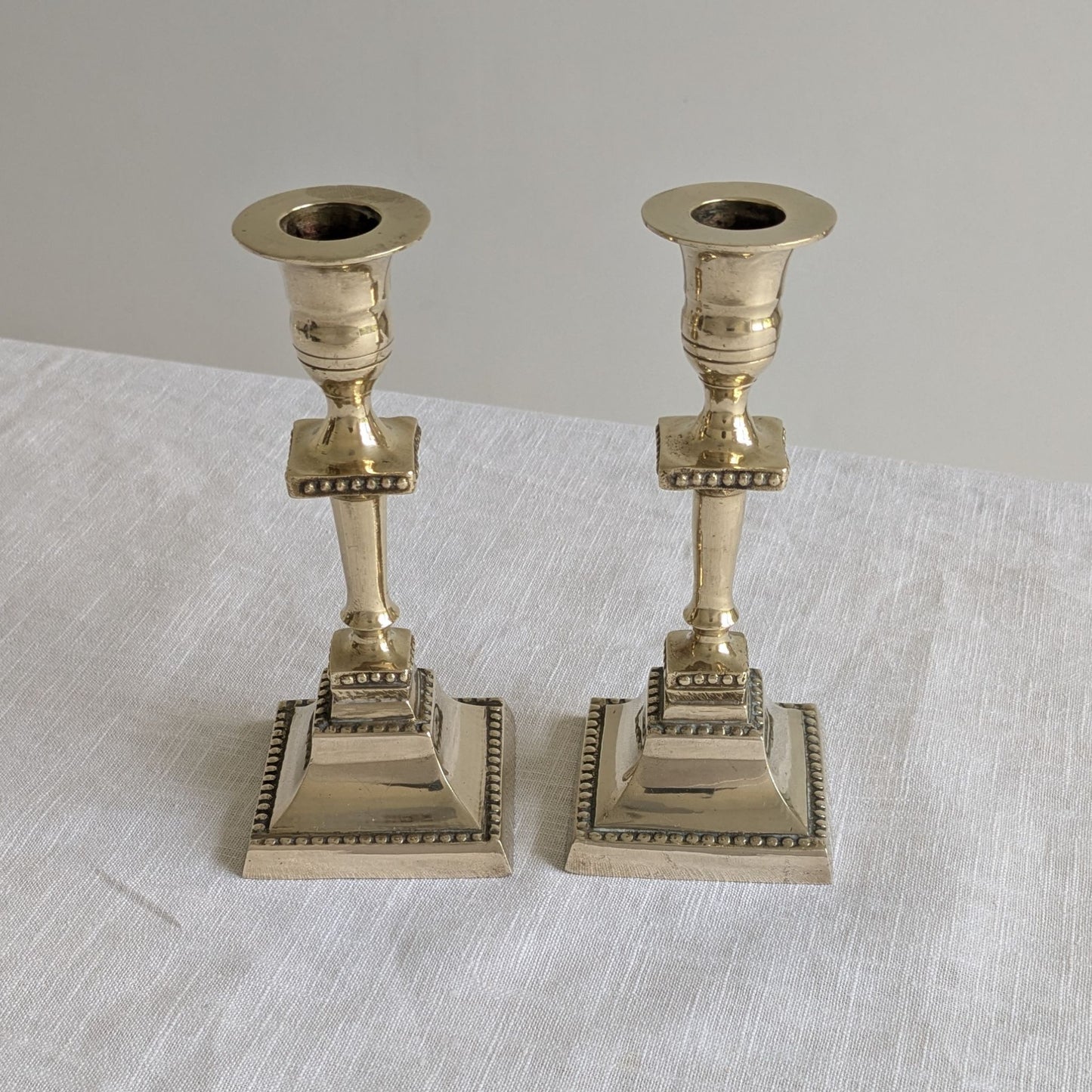 Swedish Brass Candlesticks