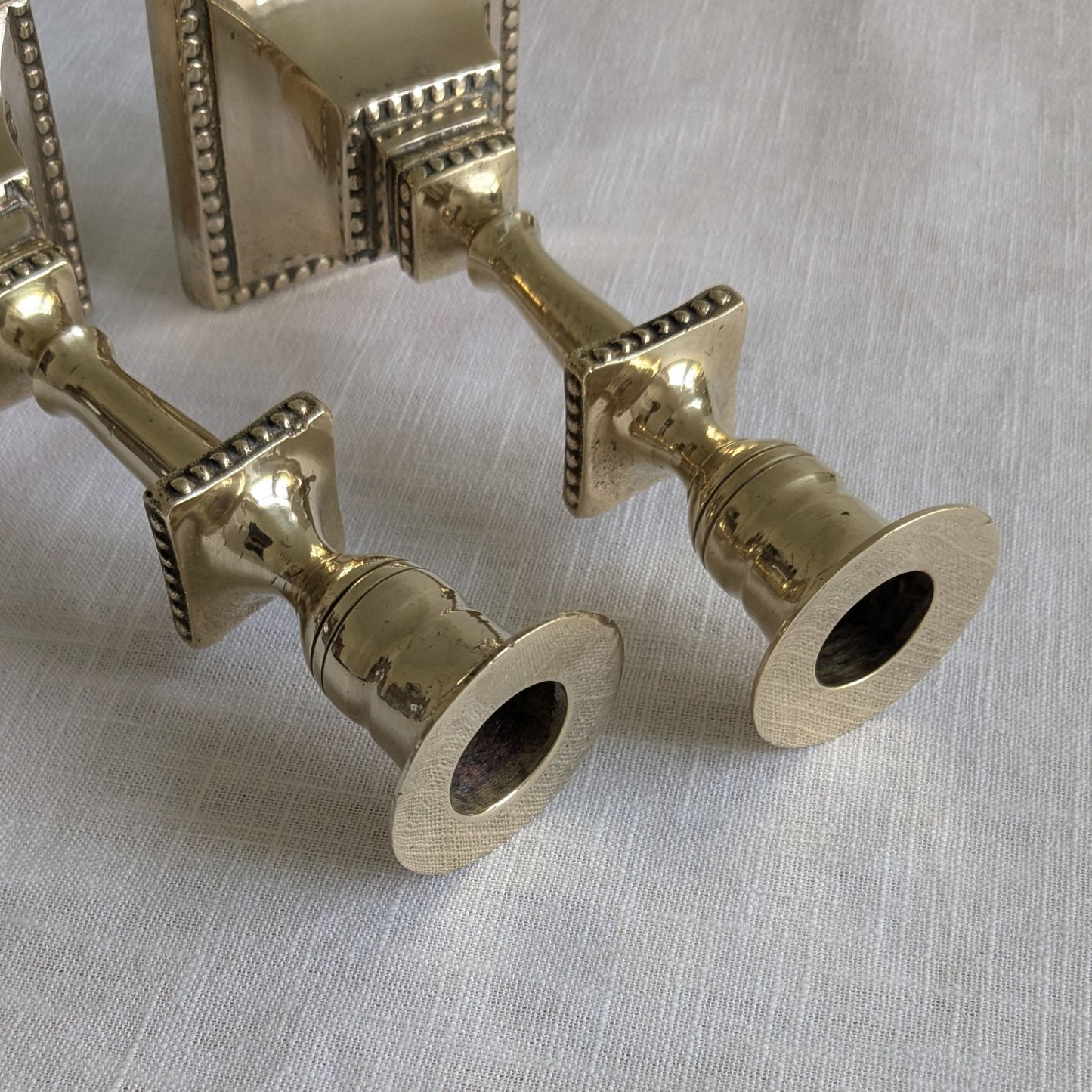 Swedish Brass Candlesticks