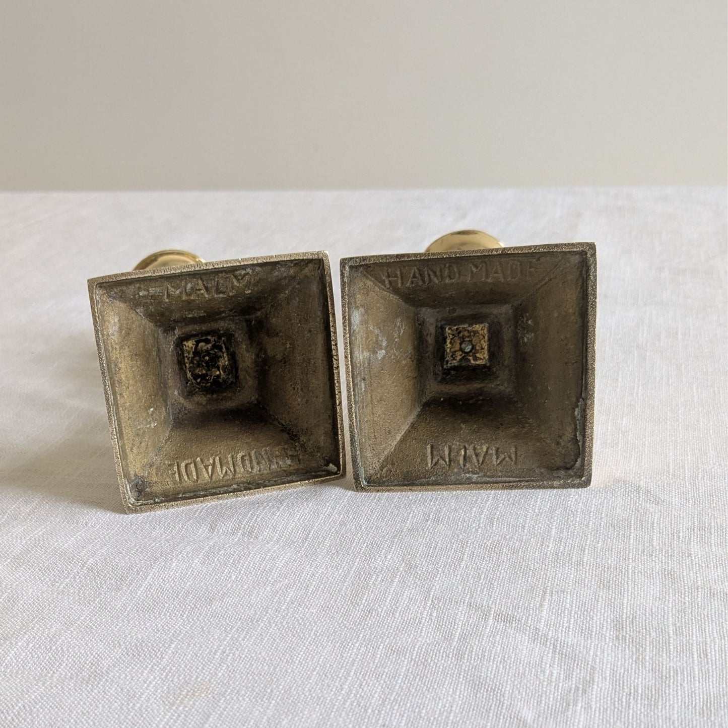 Swedish Brass Candlesticks