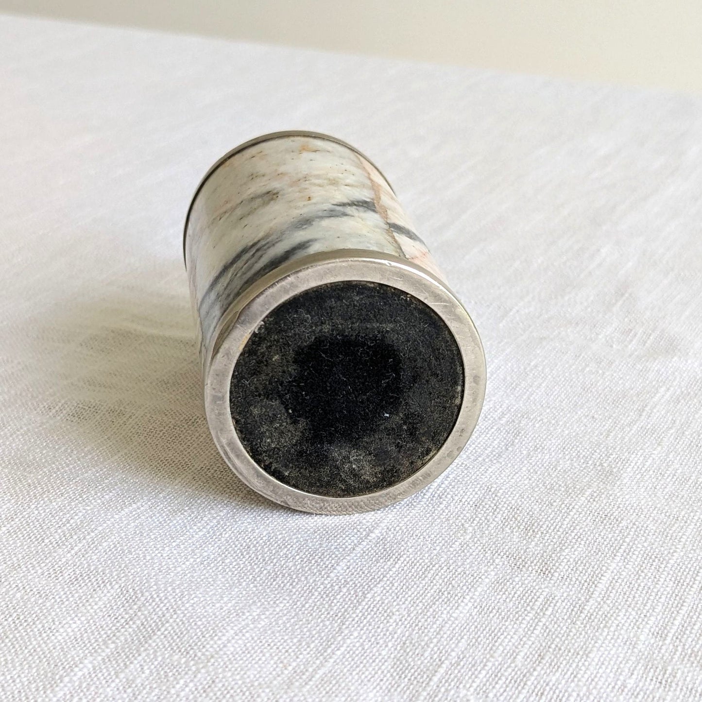 Pink Marble Candle Holder