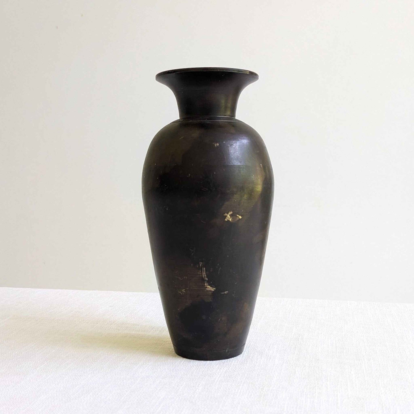 Aged Metal Vase