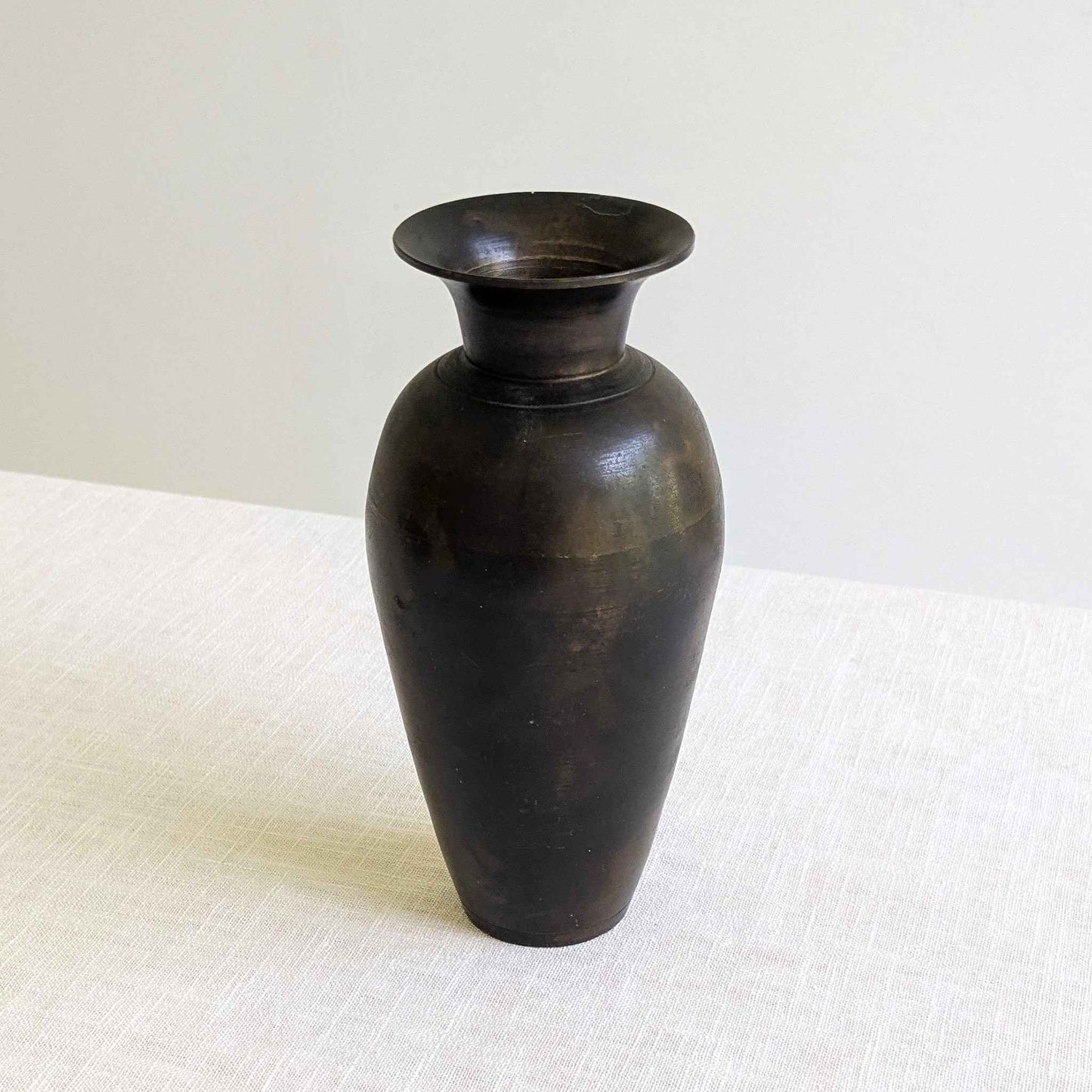 Aged Metal Vase