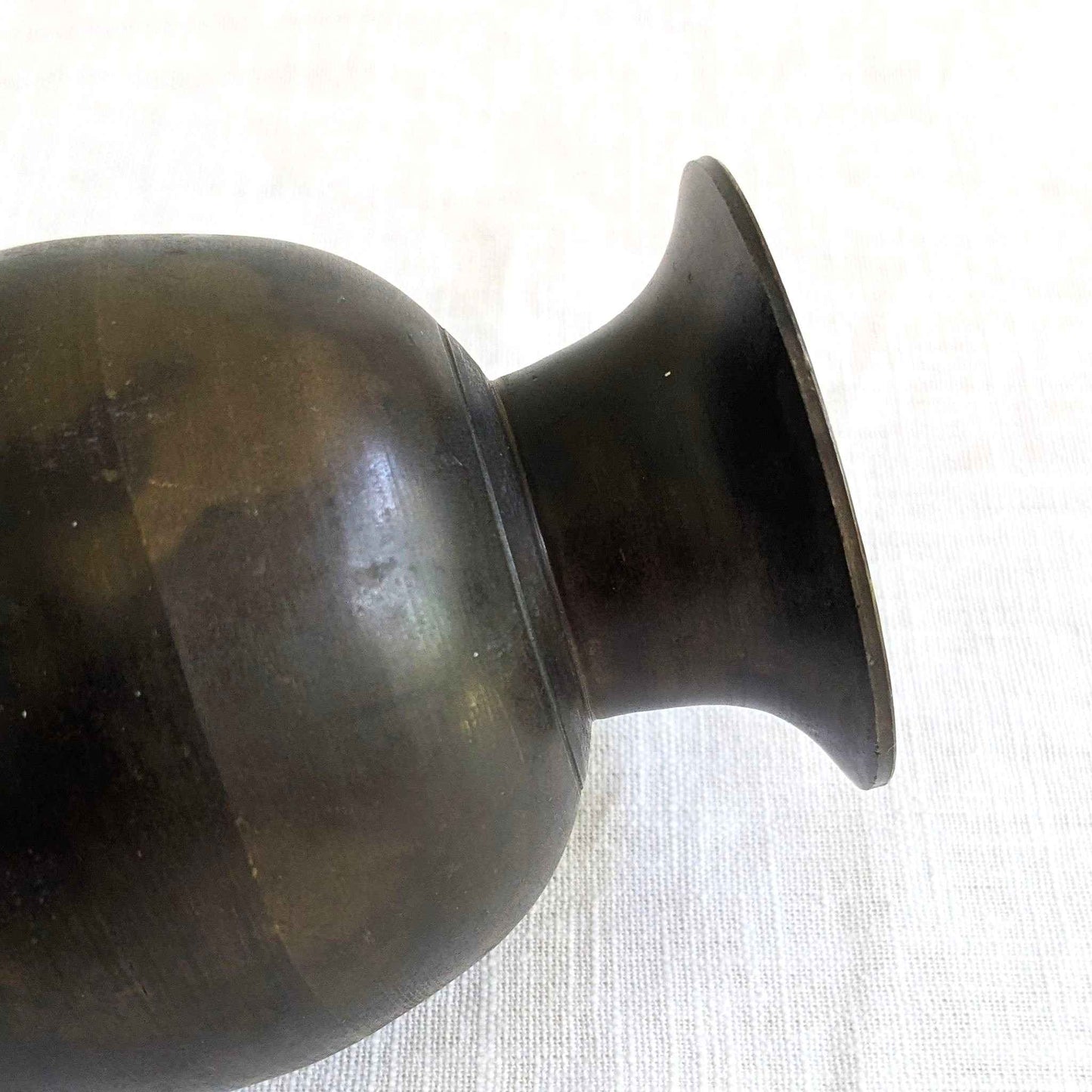 Aged Metal Vase