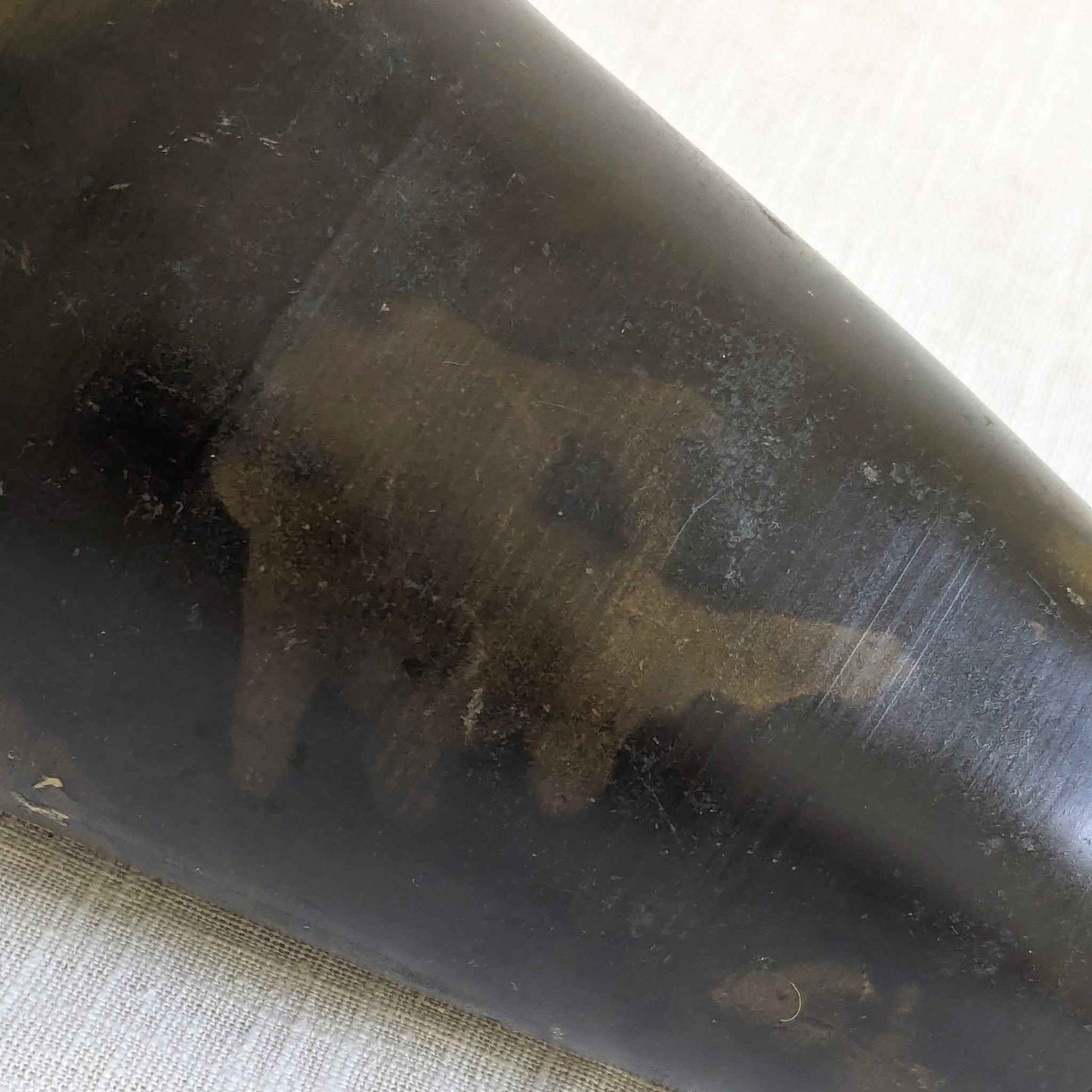 Aged Metal Vase