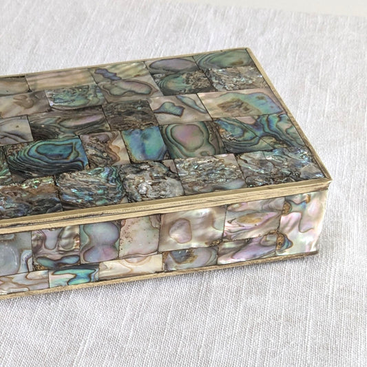 Mexican Abalone & Brass Box