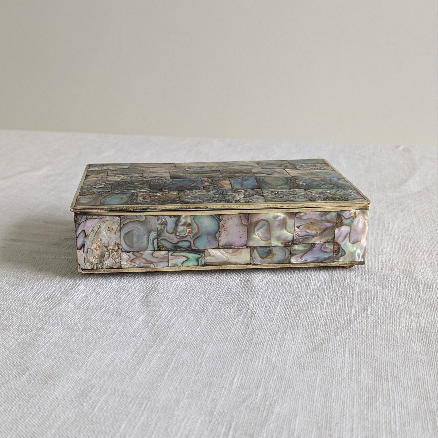 Mexican Abalone & Brass Box
